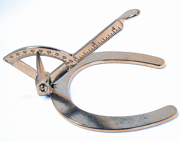 brass hoof gauge